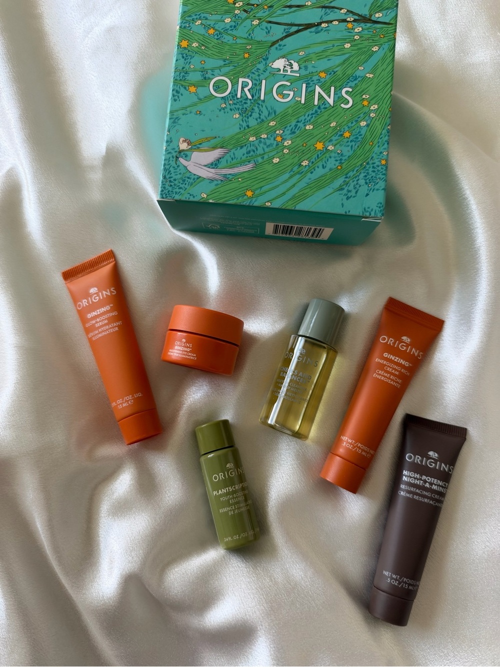 Origins GinZing & Plant-Based Mini Skincare Set - Orange, Green, Brown, Teal